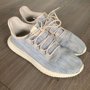 Mens Adidas Platinum Tubular Sneaker Gray / Blue